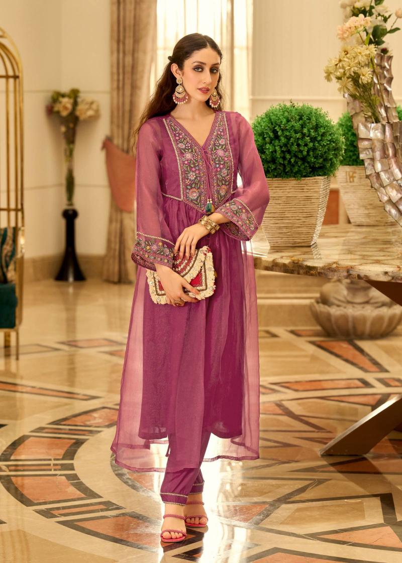 Prm Swara Organza With Embroidery  Surat Salwar Kameez Manufacturers