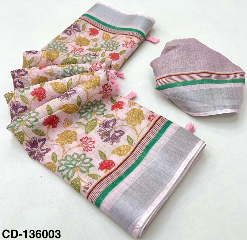 Rajyog Crisp Cotton Linen Saree wholesaler in Delhi