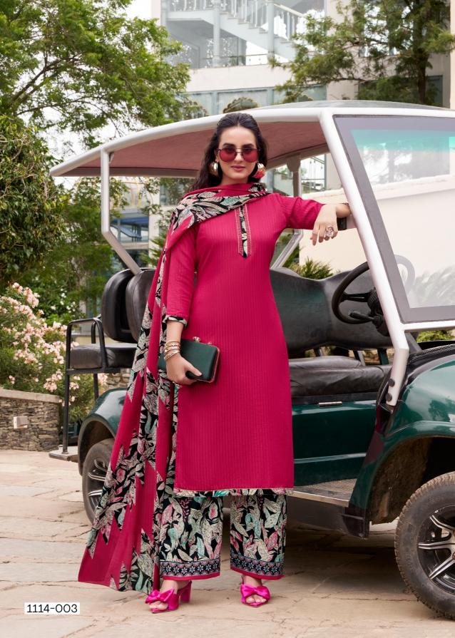 Romani patiala house kantha work dress material wholesale