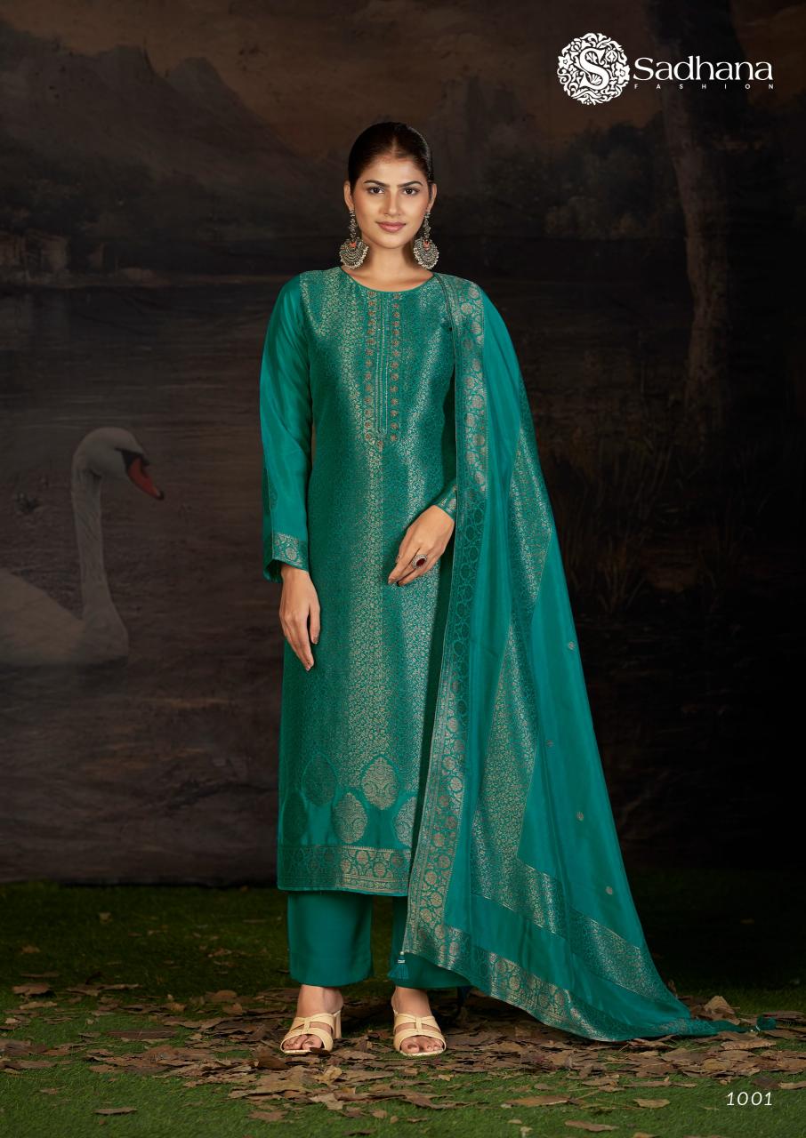 Sadhana fashion charvi velvet dress material wholesale 