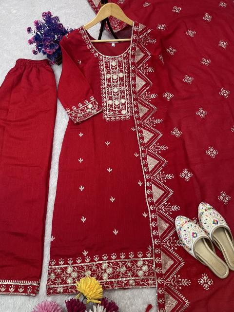 Sahiba d.no-AC-7070 vichitra silk 3 pcs kurti wholesale site for clothes
