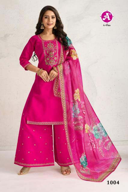 Shorya amna silk 3 pcs kurti boutique dresses wholesale