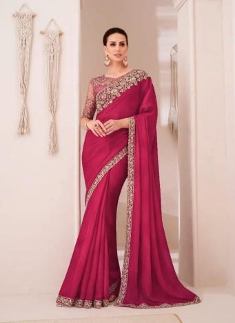 Shorya cherry sartin chiffon surat textile market saree