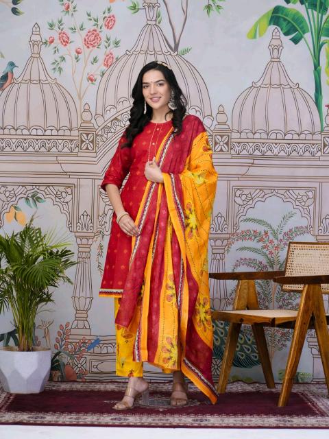 Shorya cotton 3 piece womens branded clothing wholesale