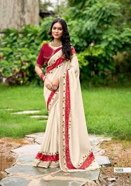 Shorya korial tusser silk printed catalogue sarees wholesale surat