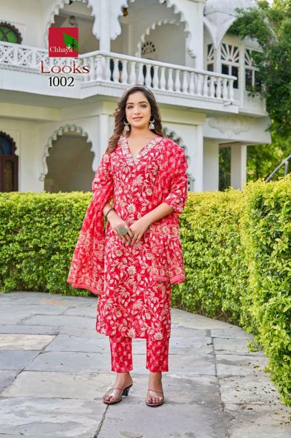 Shorya looks v neck 3 pcs kurti wholesale trendy womens clothing
