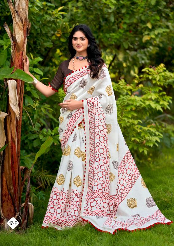 Shorya s.r pum pum 17 cotton saree wholesale market in surat