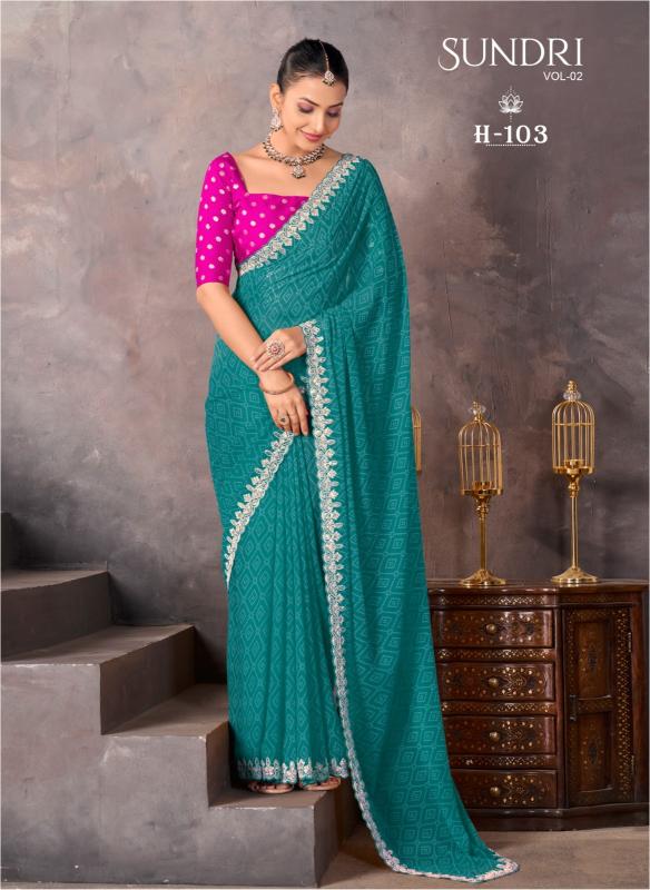 Shorya stavan sundri vol-2 soft georgette wholesale saree for business