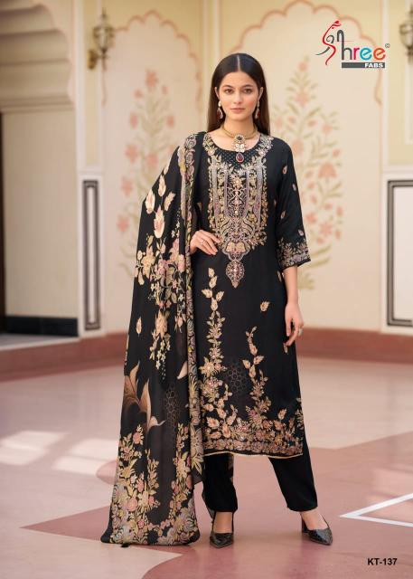 shree fab d.no-KT 137 viscous delhi wholesale market dress material