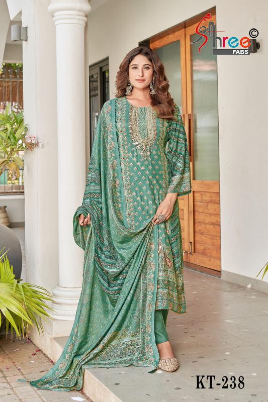 Shree fab d.no KT 238 ikkat dress material wholesale in hyderabad