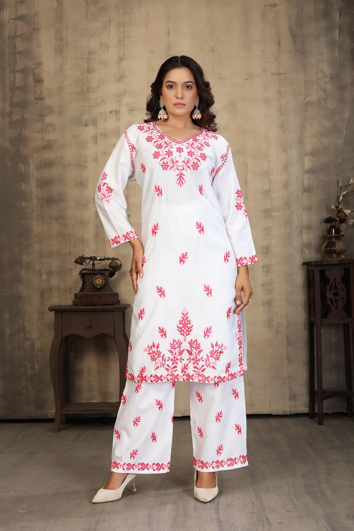 Shree salasar sanaya chikankari kurti womens wear wholesale