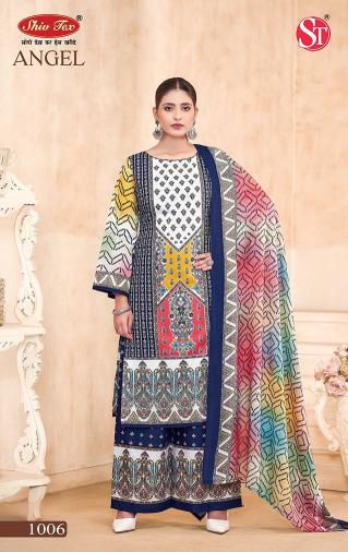 St angel vol-1 wholesale cotton dress material in surat
