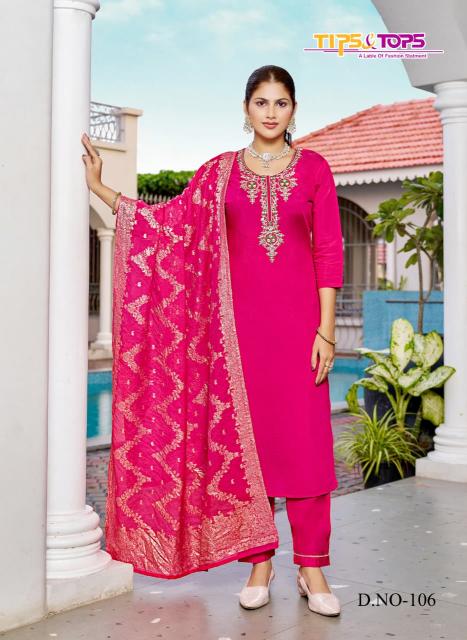Tips & tops maahi fancy 3 pcs wholesale kurti near me