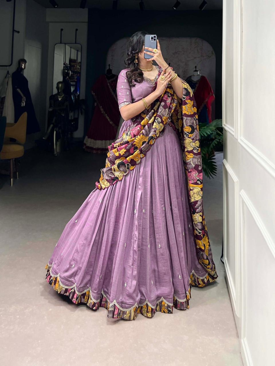 VARNIKA Vichitra Silk Luv Traditional lehenga choli distributor