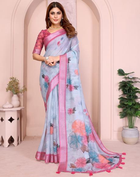 Vc Krishi B Linen Cotton Crafted  Wholesale sarees online Delhi