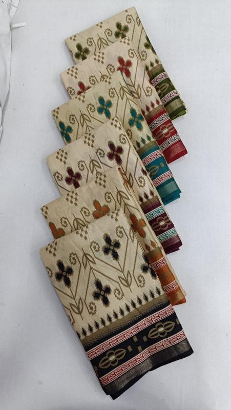 Vihaan pihuu mill print saree shop surat