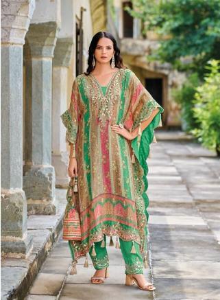 Your choice kaftan heavy chinon banarasi salwar suit wholesale