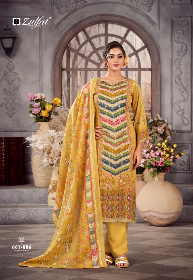 Zulfat aayat vol 17 viscose rayon miraan cotton dress material wholesale