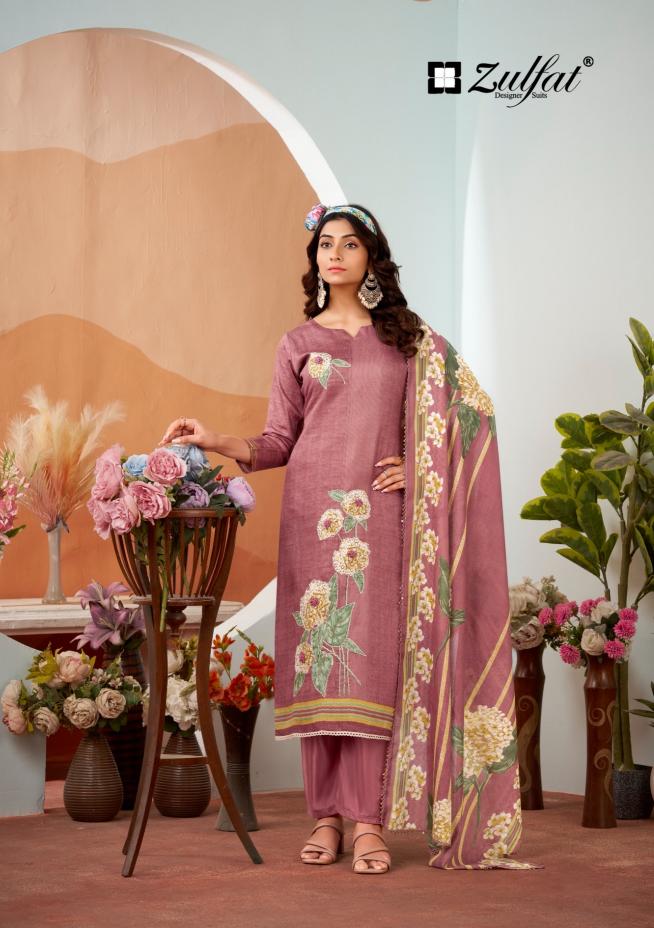 Zulfat roshni dress material cotton wholesale