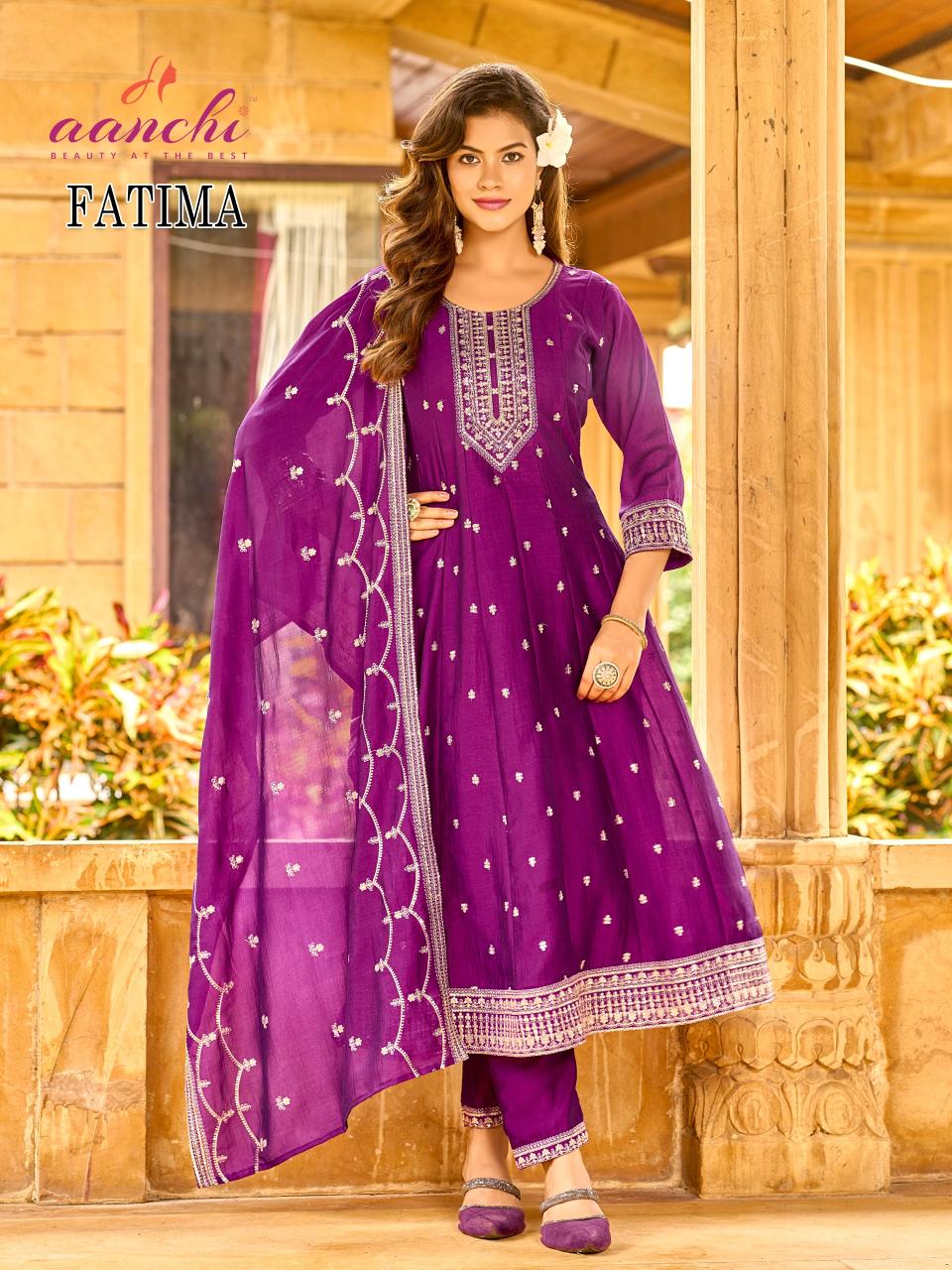 Aanchi fatima 3 pcs wholesale suppliers for kurtis from surat