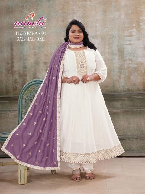 Aanchi plus kyra 1 to 2 surat kurti wholesale market