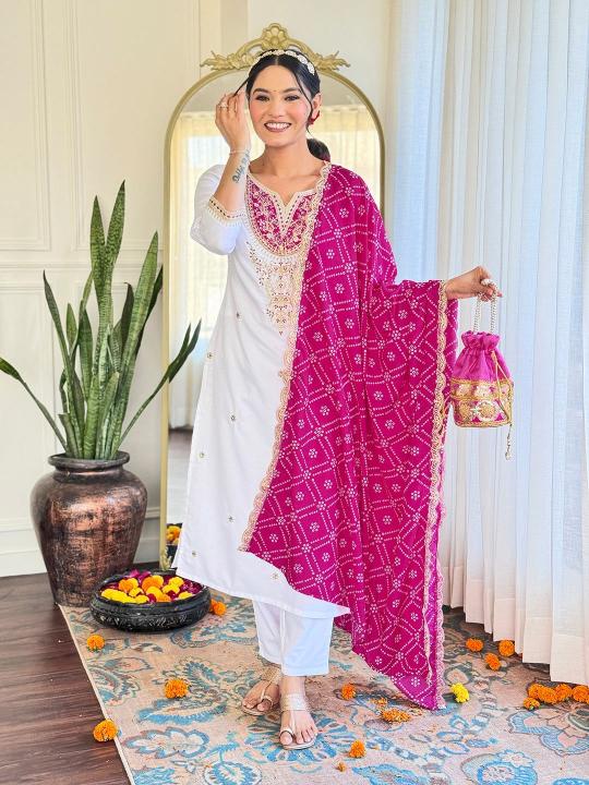 Adhya beautiful 3 pcs wholesale kurtis in surat 