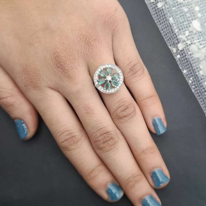 Adjustable Silver Rings SR002 imitation jewellery wholesale market Hydrabad