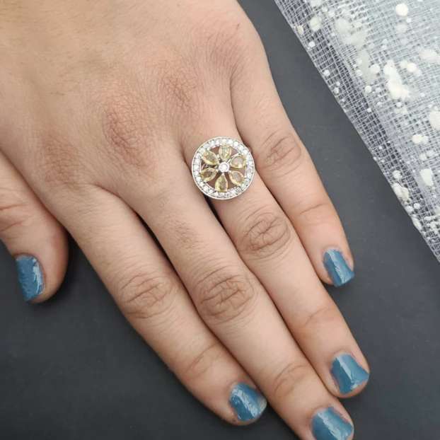Adjustable Silver Rings SR008 Designer imitation jewellery Hyderabad