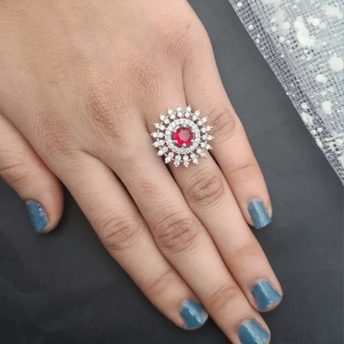 Adjustable Silver Rings SR011 Online jewellery shopping in Ahmedabad