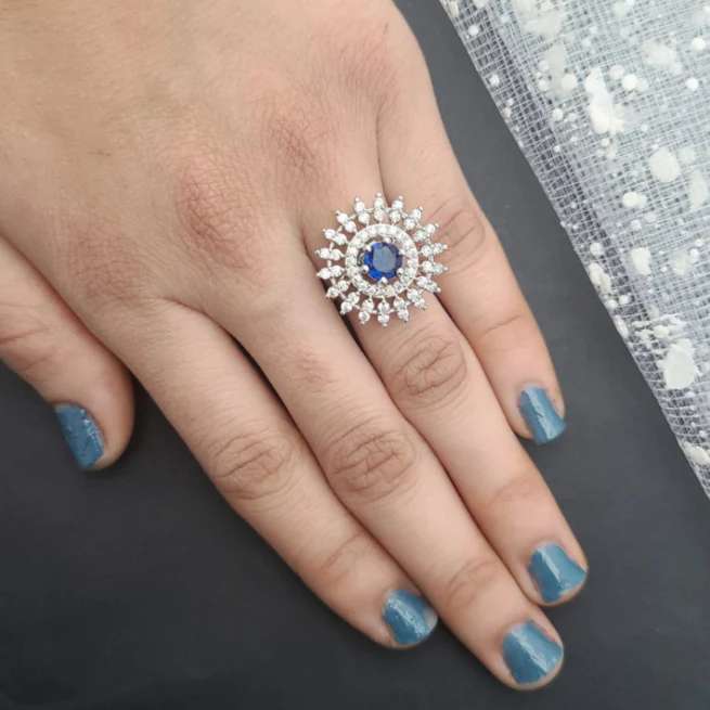 Adjustable Silver Rings SR016 Fashion jewellery wholesale in Ahmedabad