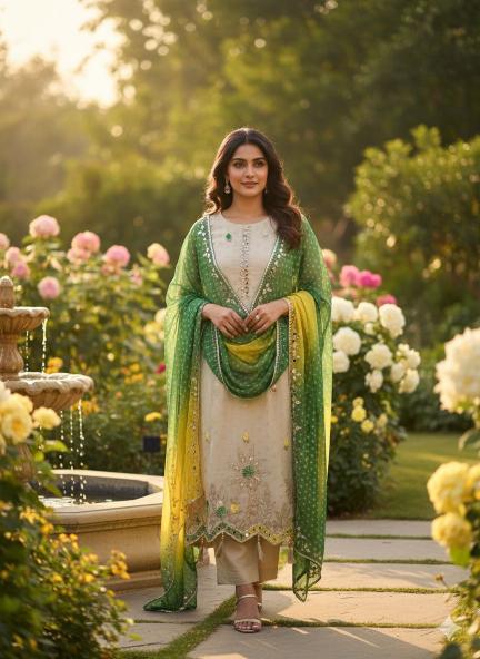 Afsana gota patti 3pcs anouk kurtis wholesale