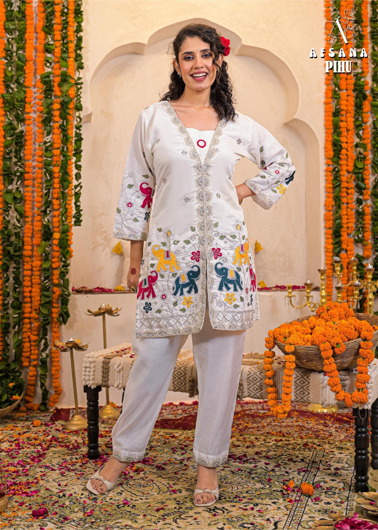 Afsana pihu elephant coord set wholesale manufacturers clothing