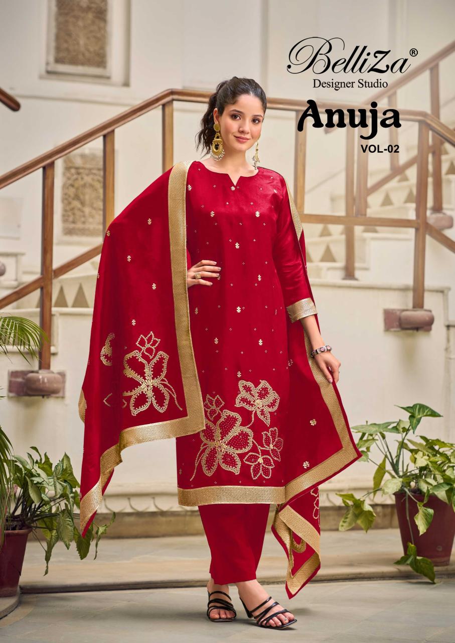 Belliza anuja vol 2 shree ganesh dress material wholesale price online shopping
