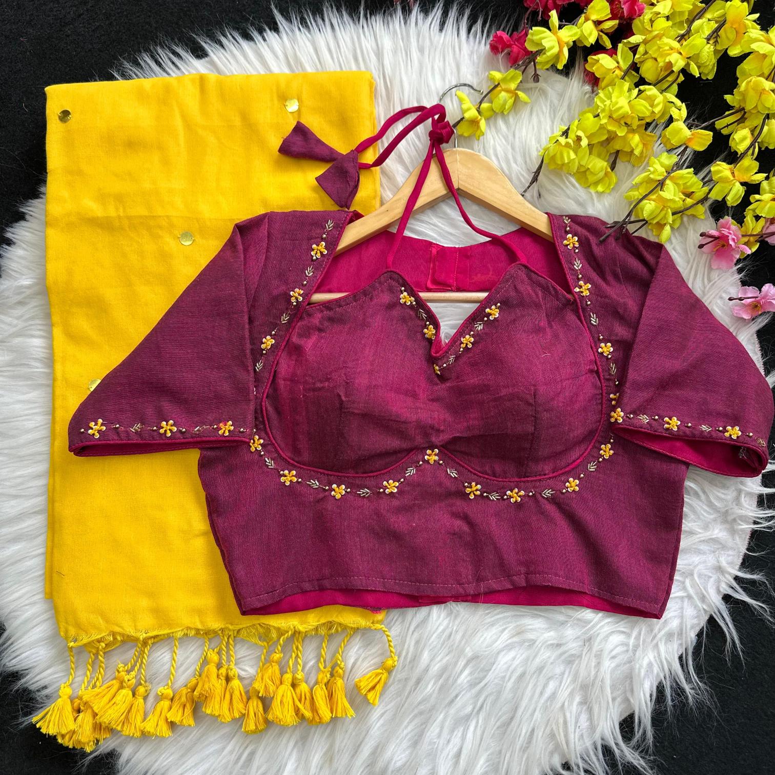 Blousewala beautiful khadi cotton surat textile market sarees