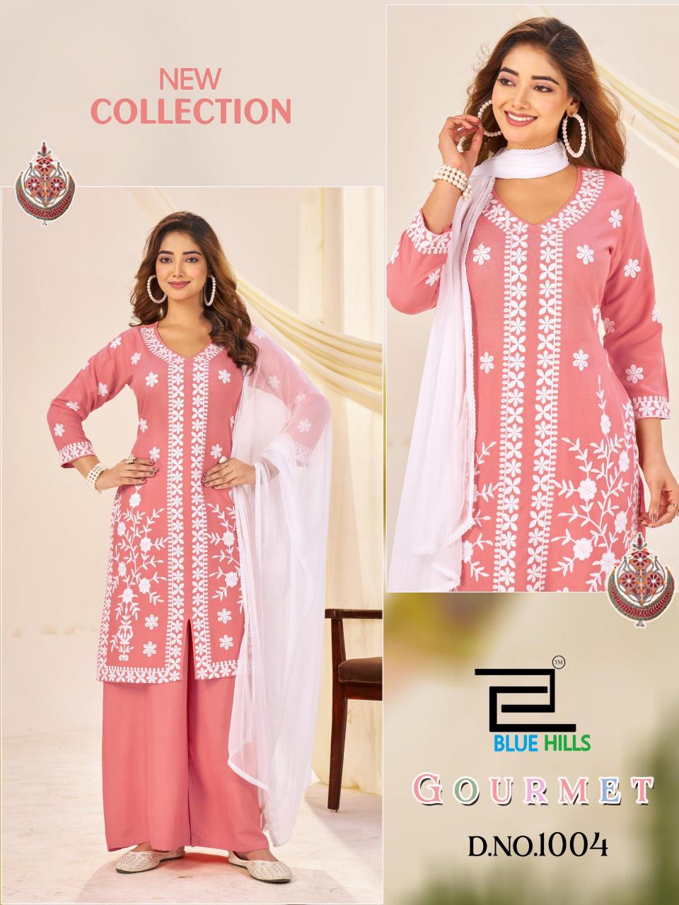 Blue hills gourmet 3 pcs kurti ladies kurtis wholesale
