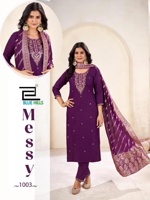 Blue hills messy 3 pcs best kurtis online india