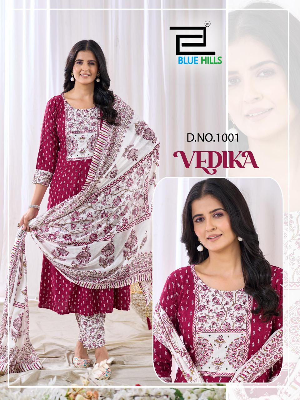 Blue hills vedika 3 pcs wholesale kurtis in mumbai
