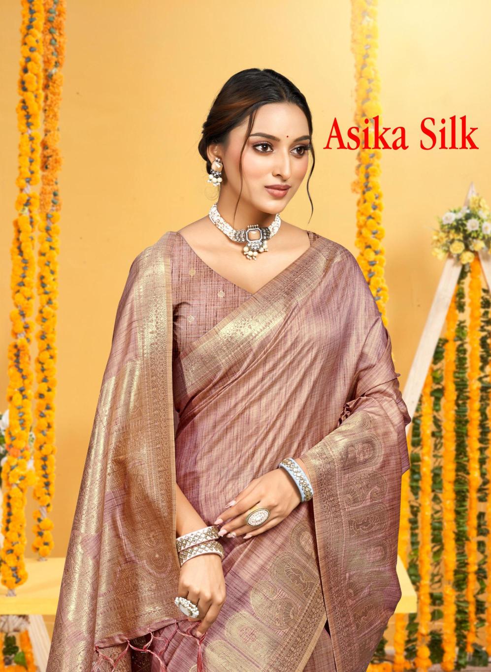 Bunawat - Asika Silk Sangam Prints Assam Silk Woven Work Traditional Saree