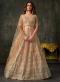 Burnt Peach Heavy Net Zari Embroidery Work Party Bulk lehenga choli supplier
