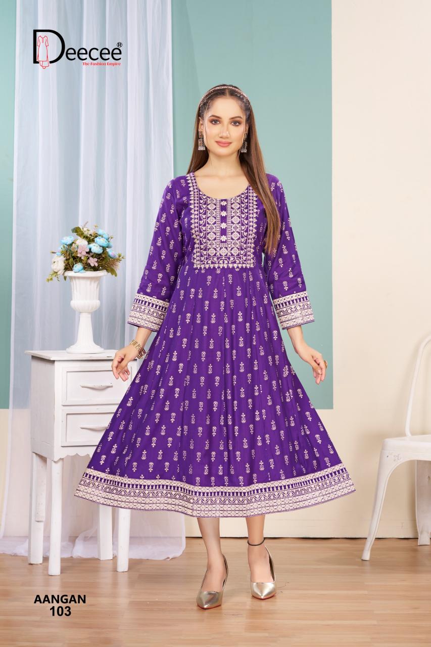 Deecee aanan anarkali style kurti wholesale clothing suppliers near me 