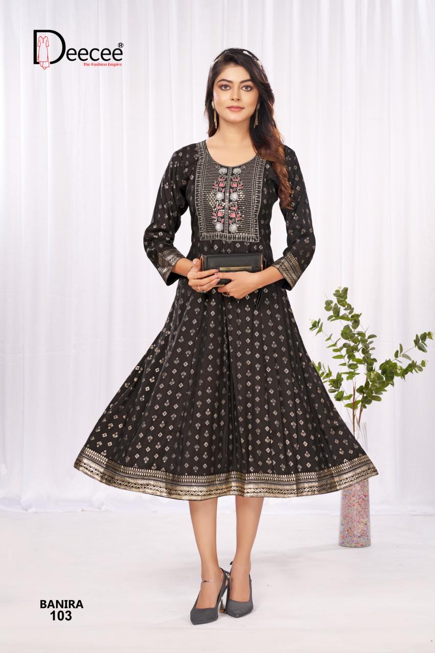 Deecee banira flaired kurti wholesale dress market in india