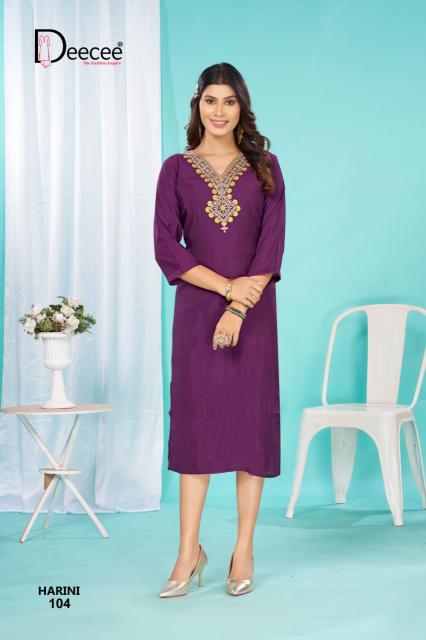 Deecee harini v neck design indian kurtis wholesale suppliers