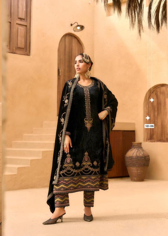 Deepsy rang e bahar designer zubeda dress material wholesale