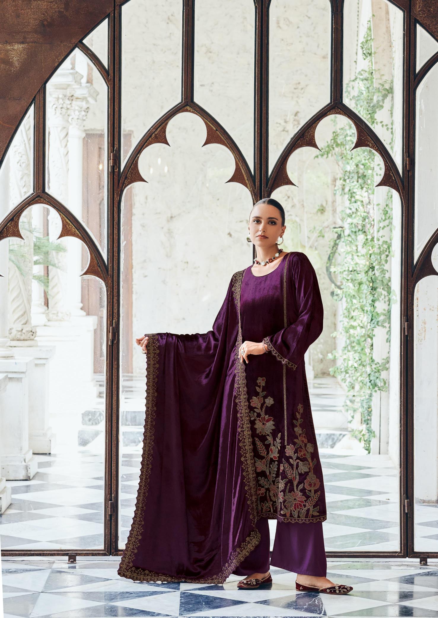 Deepsy suits gull jee noor e fiza velevt wholesale dress material dealer bengaluru karnataka