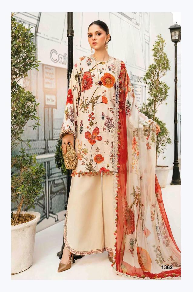Deepsy suits maria b.mprint 25-3 cotton salwar suits wholesaler in hyderabad