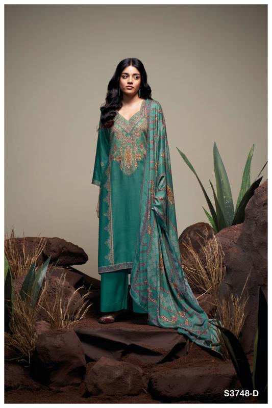 Ganga bellara 3748 pashmina buy online niharika wholesale dress material