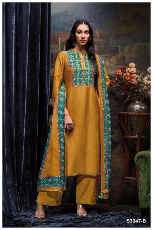 Ganga bozena 3047 salwar dress material wholesale