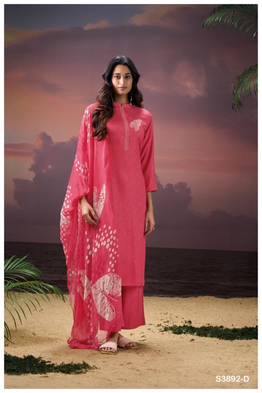 Ganga darcel 3892 cheap dress material wholesale market at delhi