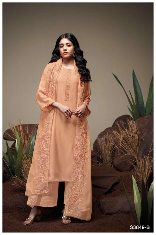 Ganga fayeth 3849 kolkata dress material wholesale