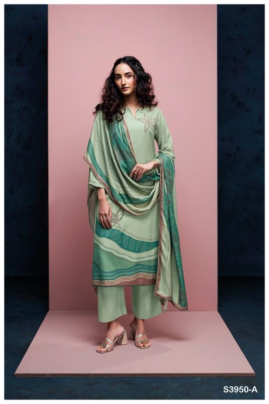 Ganga inika 3950 best wholesale dress materials in hyderabad